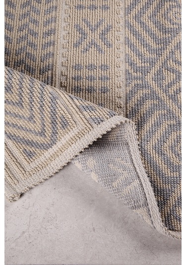 Ankara Doğal Pamuklu 2'li Banyo Paspas Seti 60x100+50x60 Cm Gri Gri