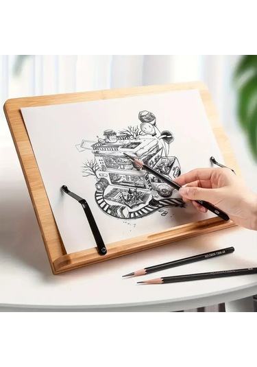 Çok Fonksiyonlu Okuma Ve Okuma Çevirme Kitaplık Boyama Şövale