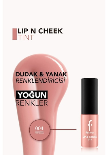 Flormar Lip & Cheek Gün Boyu Kalıcı Çok Amaçlı Tint 004 Princess