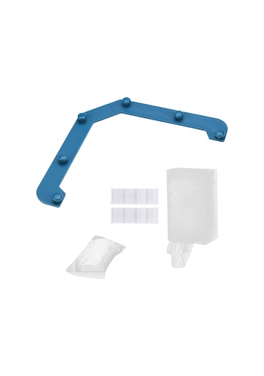 Suntek Magideal Üçgen Tutucu Filtre 50 Adet Lavabo Net Elastik Mavi