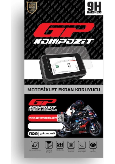 Gp Kompozit Yamaha Nmax 125 / 155 2025 Uyumlu Motosiklet Ekran Koruyucu Şeffaf
