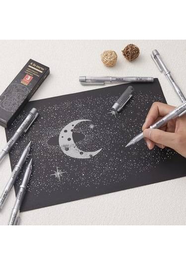 Linea Baoke Roller Kalem 1.0 Mm Gümüş Pc5088