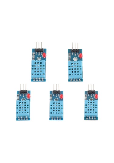 Dianziye 5 Adet Dht11 Sıcaklık Nem Sensörü Modülü - Dijital Çıkış, Kalibrasyonlu, Hızlı Tepki, Basit Kablolama, Pcb-abs Malzeme