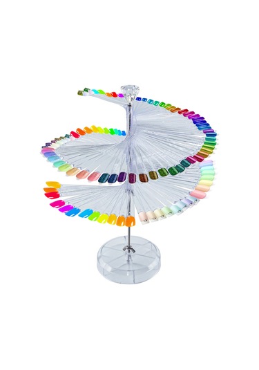 Reedark 120'lik Spiral Tırnak Ucu Standı - Profesyonel Manikür Gösterim Raftı