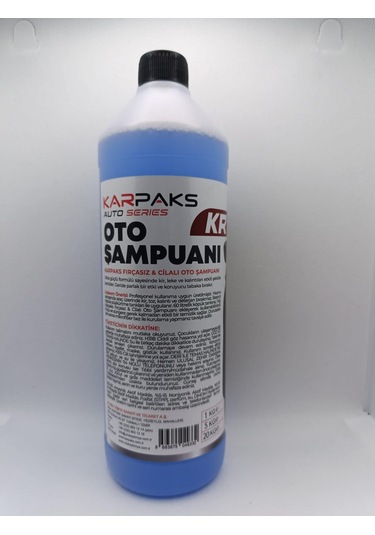 Karpaks Kr9 Oto Şampuan 1 Lt Yoğun Köpüklü Profesyonel Araç Şampuanı