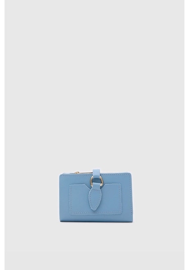 Shule Bags Kiki Çıtçıt Kapamalı Kadın Cüzdan Bebe Mavi