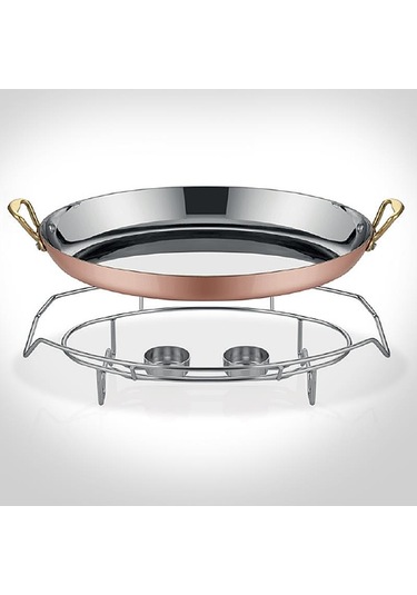 Multi Metal Bakır Oval Sahan Ve Stant A101ov35s Bakır