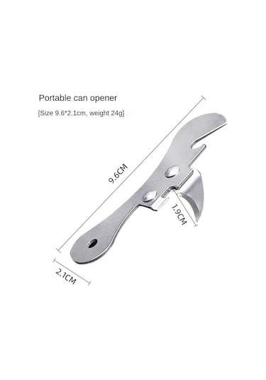 Paslanmaz Çelik Çok Fonksiyonlu Konserve Açacağı Emniyet Yan Kesim Manuel Teneke Profesyonel Ergonomik Kavanoz Teneke Açacağı Kutular Mutfak Aracı Gümüş