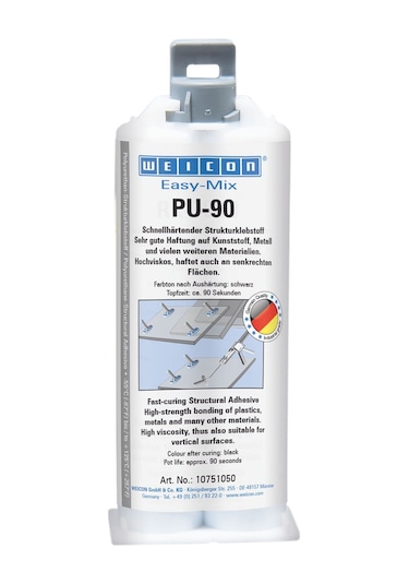 Weicon Easy-Mix Pu-90 Yapıştırıcı 50 Ml, Siyah