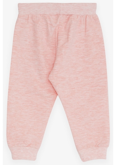 Breeze Kız Bebek Eşofman Altı Bebek Fil Baskılı 6 Ay-2 Yaş, Somon Melanj