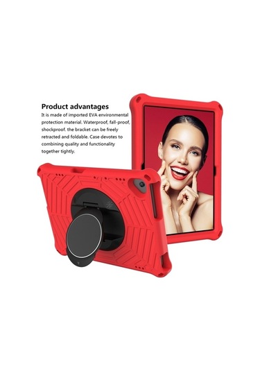 Didadodo Lenovo Uyumlu Tab M10 Tb-x505f & Tb-x605f / P10 Tb-x705f Spider King Omuz Askılı Tutucu & Kılıf Kılıf