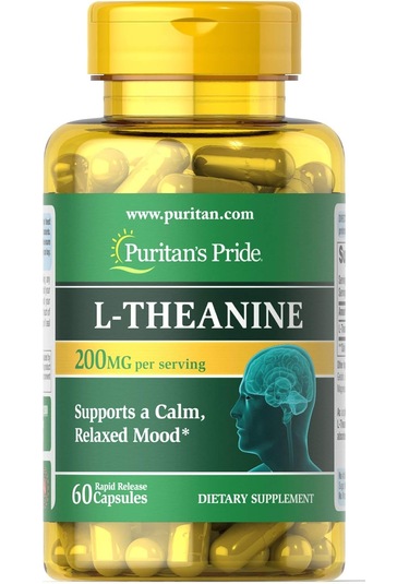 Puritan's Pride L-theanine 200 Mg 60 Caps
