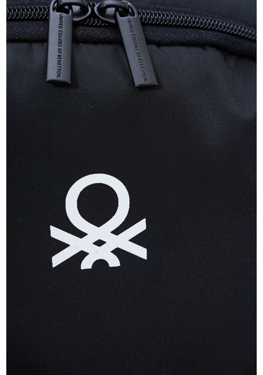 United Colors Of Benetton Unisex Çocuk/yetişkin Okul Günlük Ve Seyahat Sırt Çantası - Siyah - 20965 Çok Renkli