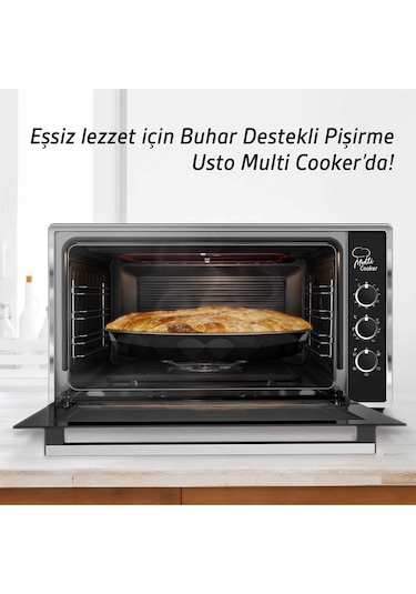 Usto 2115 Multi Cooker Airfry Özellikli Midi Fırın 50 L Siyah