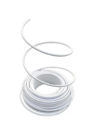 Yaozixa Beyaz 5 Metre Dekoratif Pvc Boru, Çiçek Dikimi İçin, Bükülebilir Ve Şekillendirilebilir, 12x16mm Cevresel Ölçü, Düğün Dekorasyon Aleti