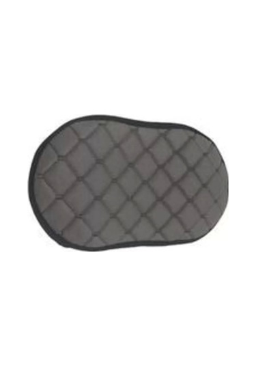 Araba Kol Dayama Örtüsü Oval Gri Deri Gri Desen