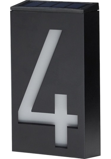 Güneş Enerjili Numaralı Led Işıklı Dijital Bahçe Aydınlatması