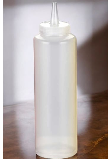 500 Ml. Fişek Sosluk Yağdanlık 5 Adet Şeffaf