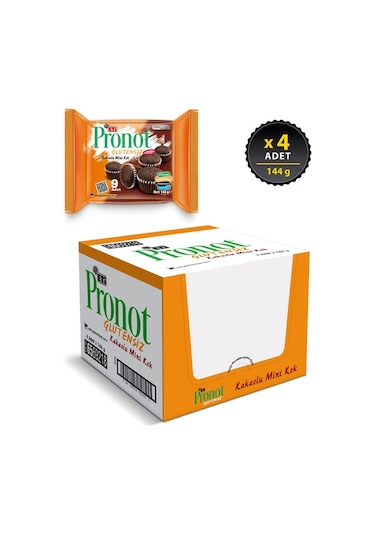 Eti Glutensiz Pronot Kakaolu Mini Kek 4 x 144 G