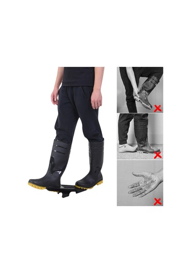 Suntek Ekstra Geniş Bot Çekme Aleti Kovboy Botları İş Binici Siyah