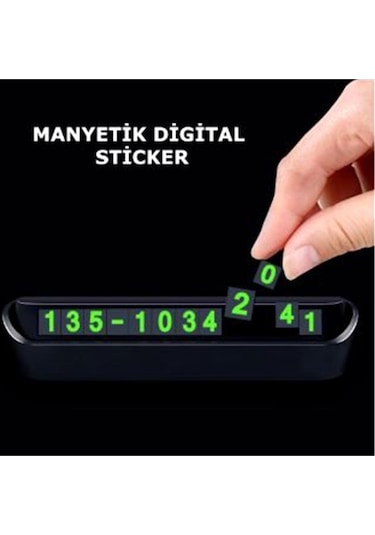 Araç Ön Cam Telefon Numarası Açma Kapamalı Numaratör Cep Telefon Araç Numaratik