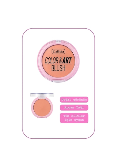 Callista Color Art Blush Toz Allık - 150 Coral Crush