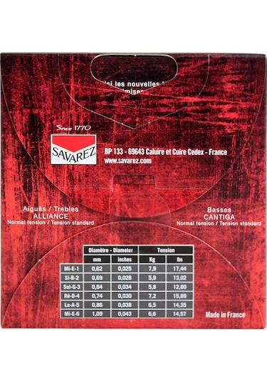 Savarez 510Ar Alliance Cantiga Normal Tension Klasik Gitar Teli