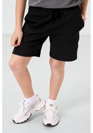 Tommylife Siyah Standart Fit Basic Erkek Çocuk Şort - 11284 Siyah