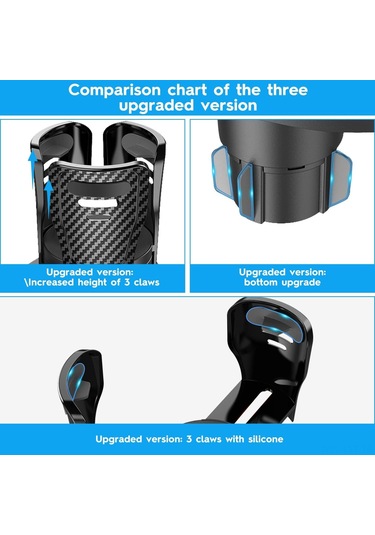 Youtek Araç İç Dekorasyon Seti - Abs Malzeme Fiyonk Siyah/karbon Siyah, Dahili Düzenleyici Kupa Tutucu