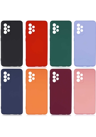 Noktaks - Galaxy Uyumlu A52 Uyumlu - Kılıf İçi Kadife Koruyucu Mara Lansman Kapak - Koyu Mor - T17912 Koyu Mor