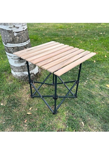 Argeus Katlanabilir Ahşap Masa Küçük 54022 Açık Gri