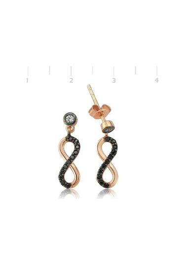 Gümüş Sonsuzluk Çivili Küpe N11.50062