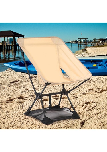 Dolıty Sandalyesiz Çökmeyi Önleyici Mat Katlanır Kamp Siyah Çok Renkli