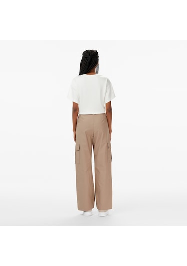 Nautica Kadın Bej Straight Fit Pantolon Düz 57p473t Bej