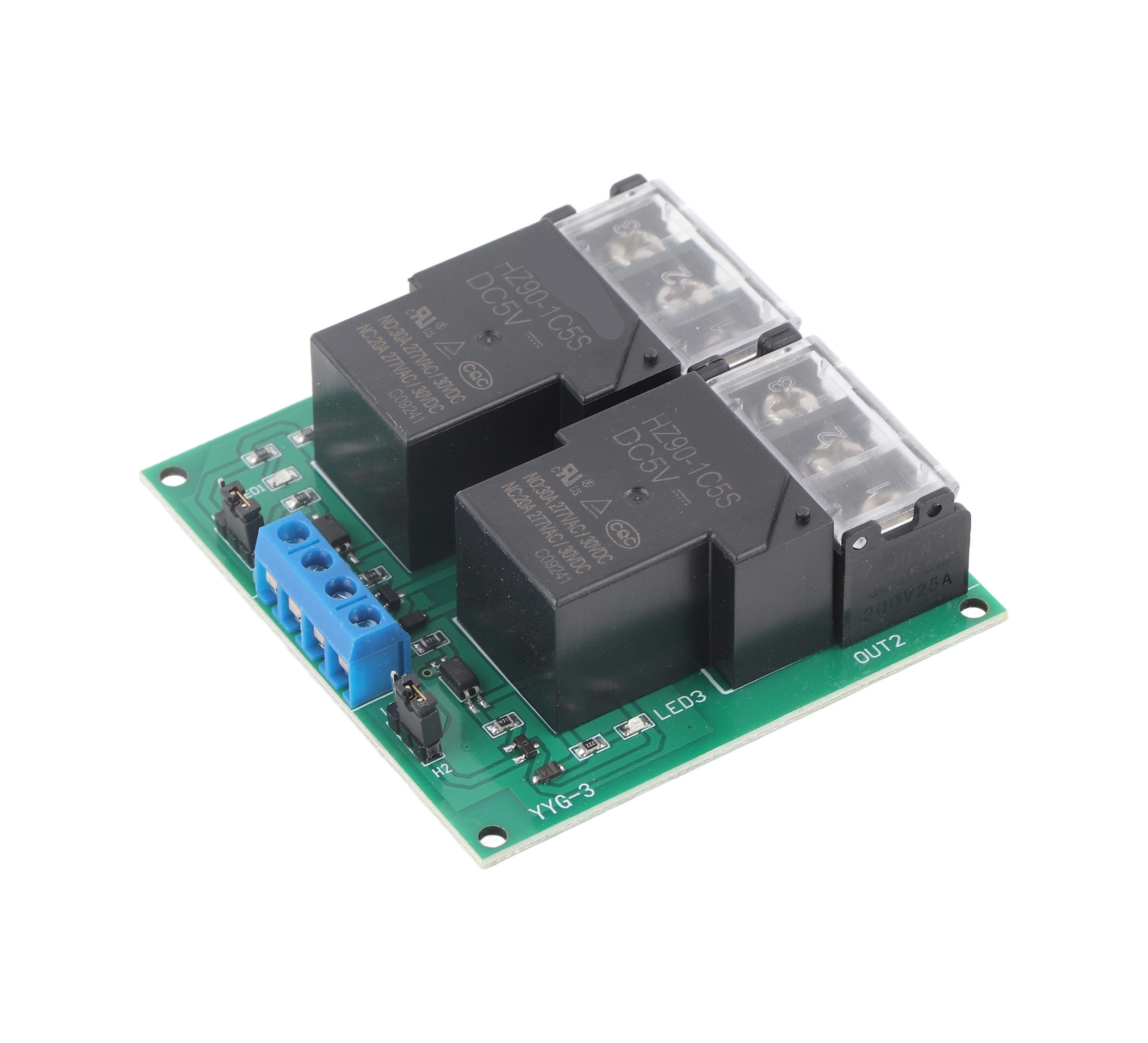 Tenfowee Yyg-3 İki Yollu Röle Modülü 30a Opto-izoleli Yüksek/düşük Seviye Tetikleyici 5v Dc Kararlı Performanslı