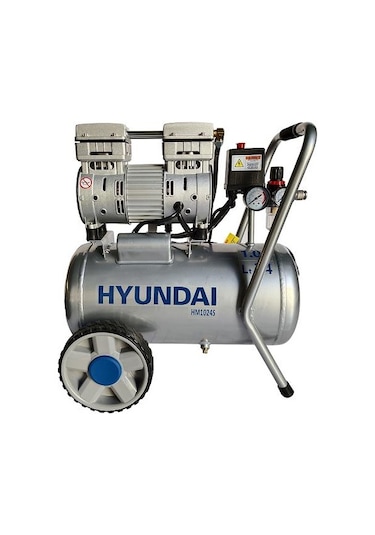 Hyundai HM1024S Hava Kompresörü Sessiz & Yağsız 750W 24 L