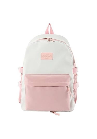 Kız Öğrenciler İçin Şık Ve Pratik Sırt Çantası, Çıkarılabilir Ön Cep Tasarımı, Okul Ve Günlük Kullanım İçin Çok Amaçlı Çanta Pembe