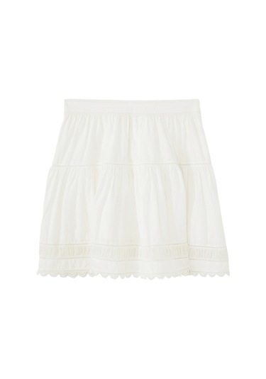 Ulla Johnson Romantik Mini Etek Beyaz