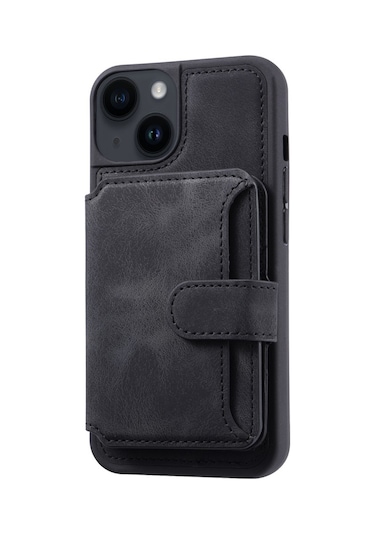 Teleplus Apple Uyumlu iPhone 13 Kılıf H67 Kartlıklı Cüzdanlı Kılıf