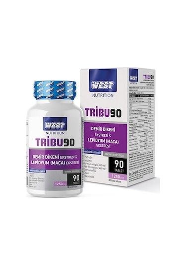 West Nutrition Tribu90 Demir Dikeni & Lepidyum (Maca) Eki + Hediy...