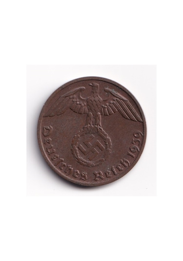 Almanya Nazi Almanyası 1 Reichspfennig 1937-39, Çt/ççt Eski Madeni