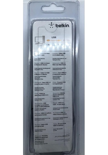 Belkin İki Ucu Erkek Usb Kablosu 1.8 Metre