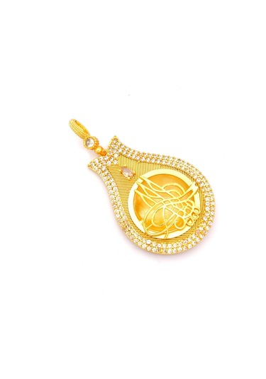 Altın Kaplama Tuğralı Kolye Ucu Tgr-717 Altın