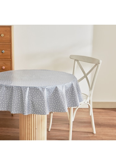 Karaca Home Luna Puantiyeli Pvc Masa Örtüsü Mavi Mavi
