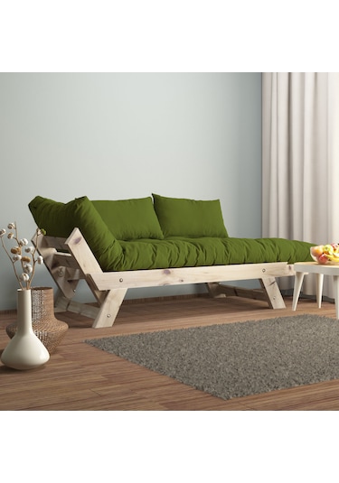 Adalar Masif Natural-yeşil Renk 2li Kanepe Cpt8112-210