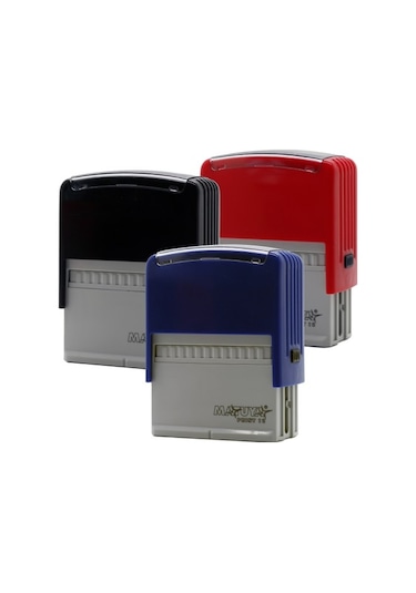 Matuya Otomatik Mühür Kaşe Yapımı İmalatı Üretimi Kırmızı-Matuya Print-12 17x48 MM