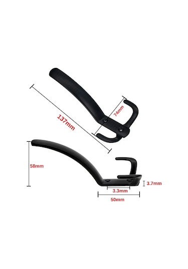Noktalı Portmanto Vestiyer Askısı Metal Mat Siyah 4 Lü Mat Siyah