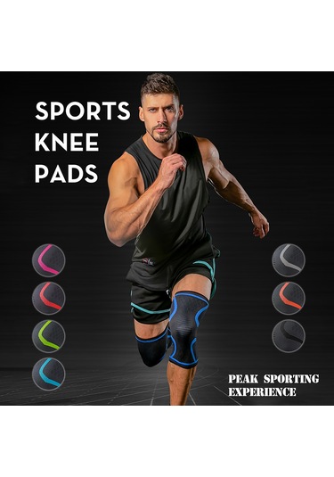 Yuntech01 Sporcu Dizlik Seti - 2'li Paket, Silikonlu Kaymayan, Nefes Alabilir, Konforlu, Kış Sporları İçin Çok Renkli