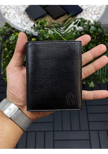 Bayderi Denis Hakiki Deri Erkek Cüzdan - Siyah