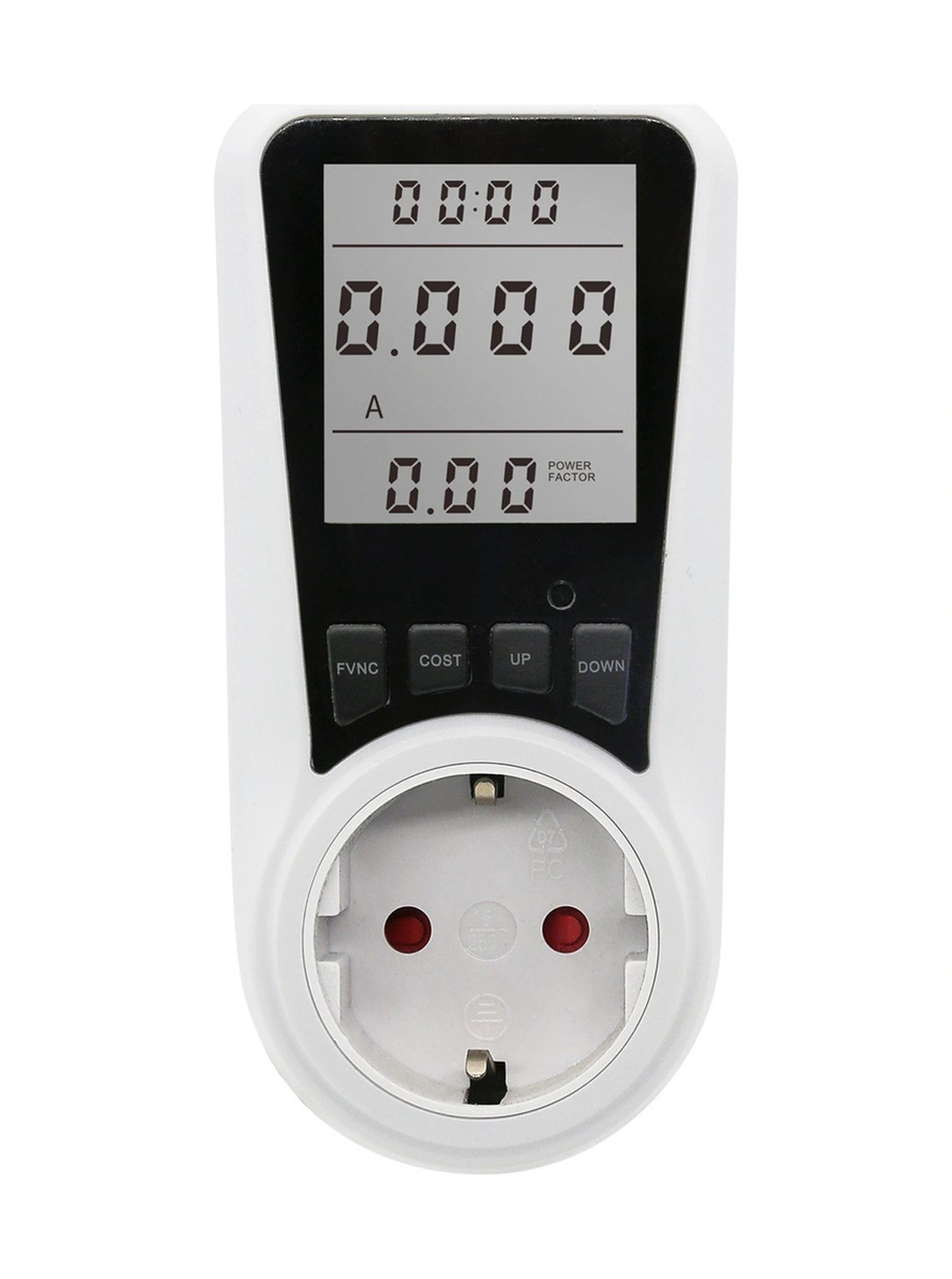 Xindoker Beyaz Avrupa Standartlı Ac230v-250v Akıllı Prizi - Enerji Tüketimini, Maliyeti Ve Güçü Takip Eden Elektrik Ölçüm Cihazı 250V 16A